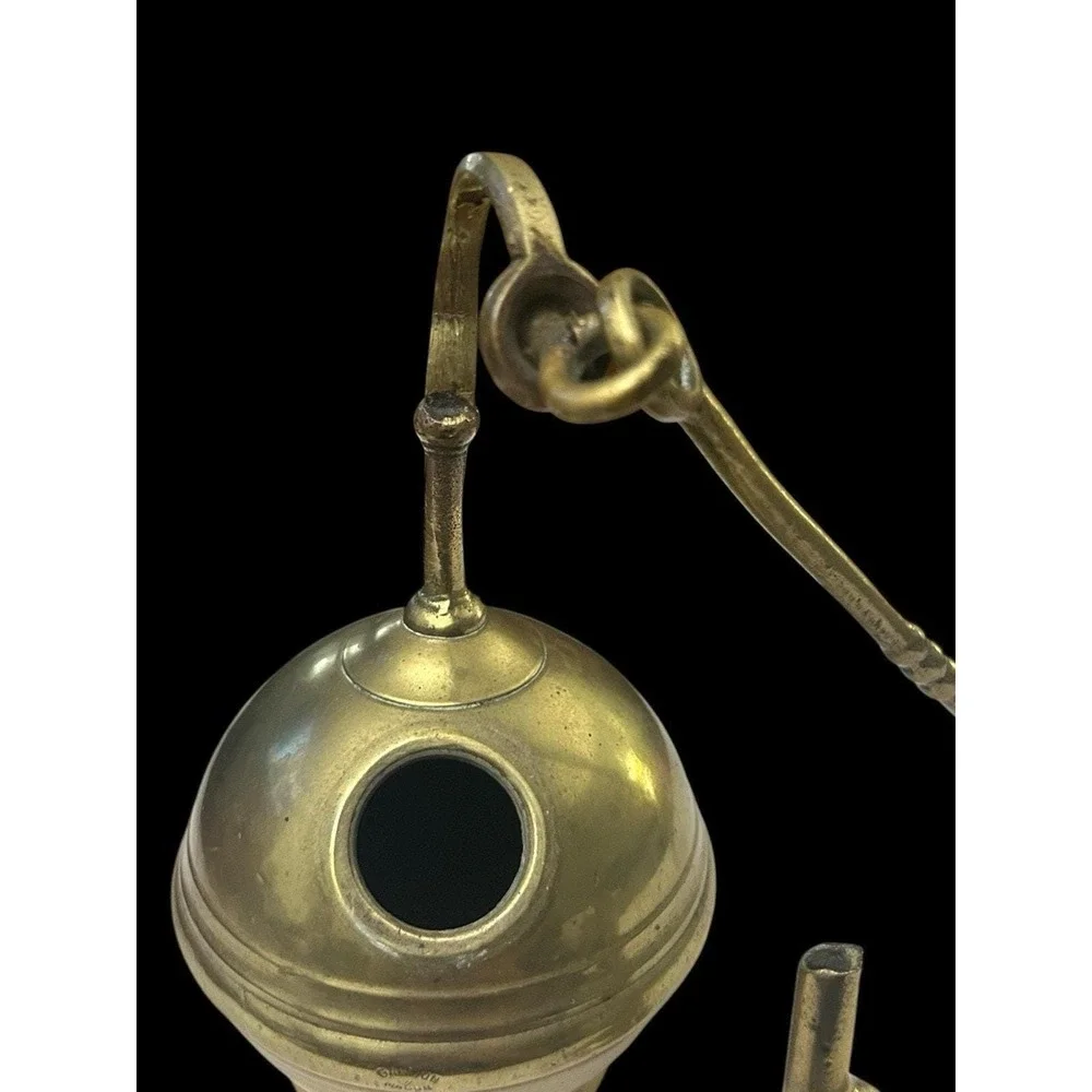 Antique 19th Century French Brass Utility Workshop/Apothecary Torch Lamp